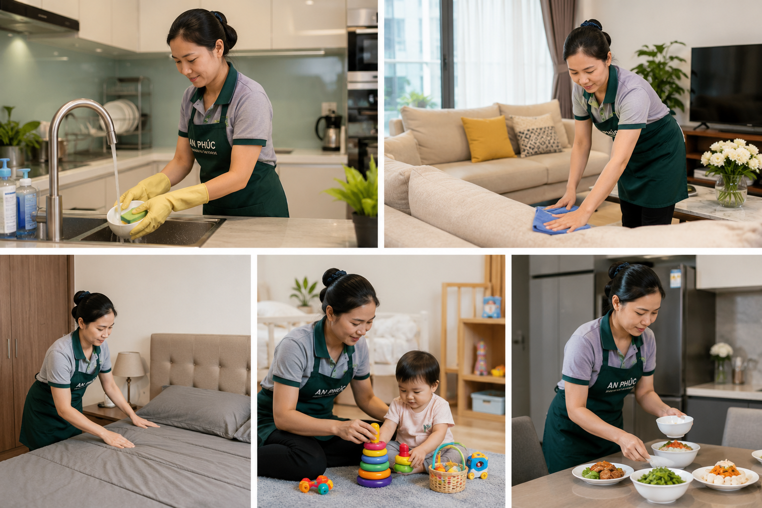 Dịch Vụ Giúp Việc Nhà Ăn Ở Lại Uy Tín, Chuyên Nghiệp Tại TP.HCM